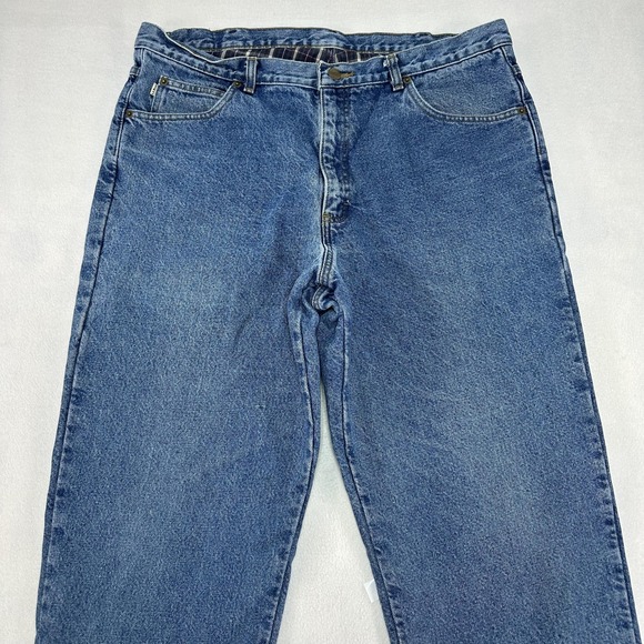 L.L. Bean Other - L.L. Bean Double L Jeans Mens 38x32 Blue Classic Fit Flannel Lined Denim heavy‎